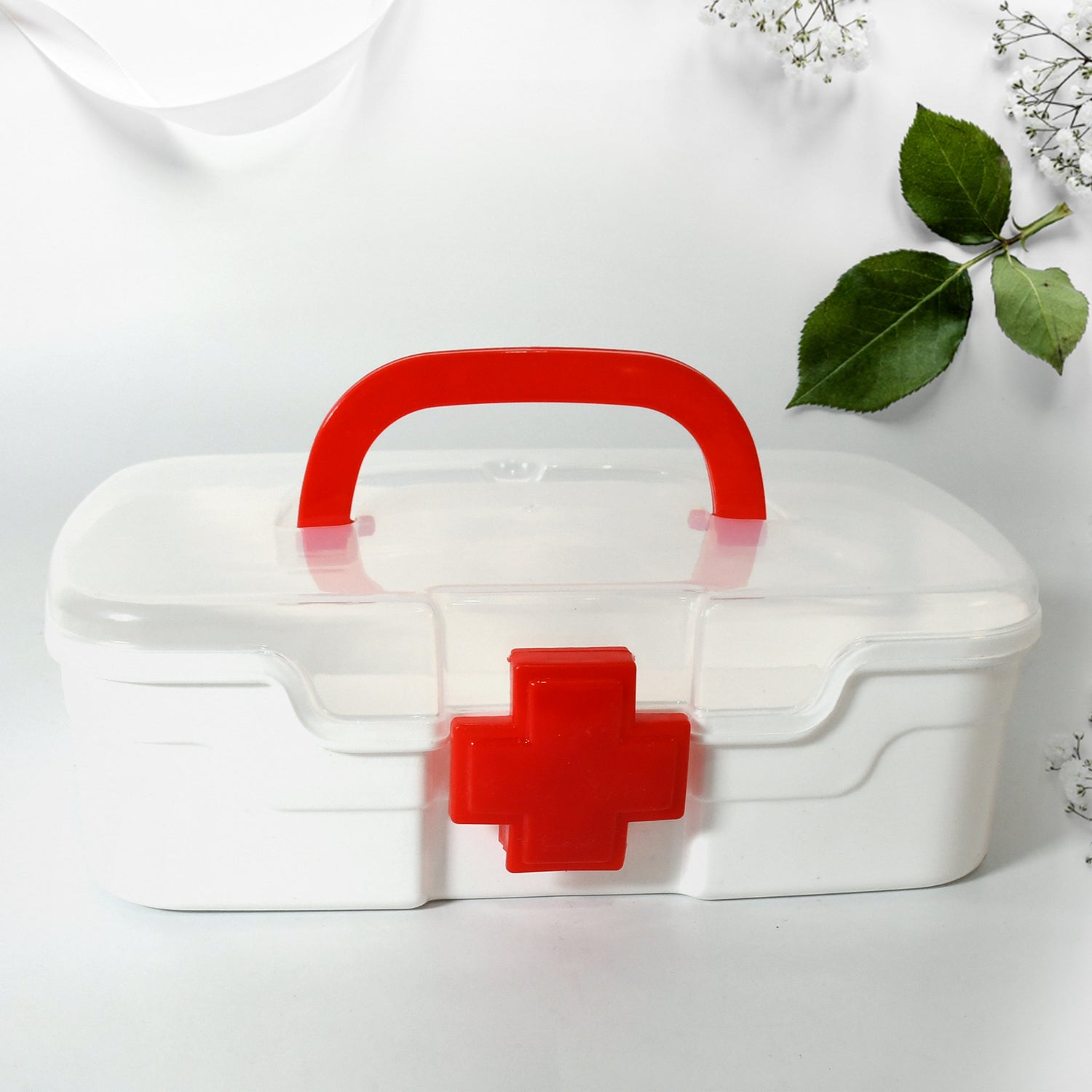 Medical Box, 1 Piece, Indoor Outdoor Medical Utility, Medicine Storage Box, Detachable Tray Medical Box Multi Purpose Regular Medicine, First Aid Box with Handle & Transparent Lid Medical Box, 1 Piece, Indoor Outdoor Medical Utility, Medicine Storage Box, Detachable Tray Medical Box Multi Purpose Regular Medicine, First Aid Box with Handle & Transparent Lid